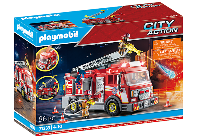 Race to the rescue with the PLAYMOBIL Fire Truck