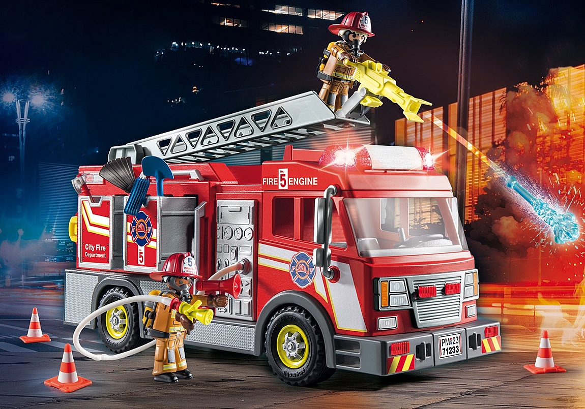 Race to the rescue with the PLAYMOBIL Fire Truck