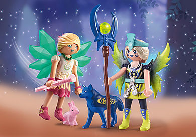 71236 Crystal e Moon Fairy com animais de alma