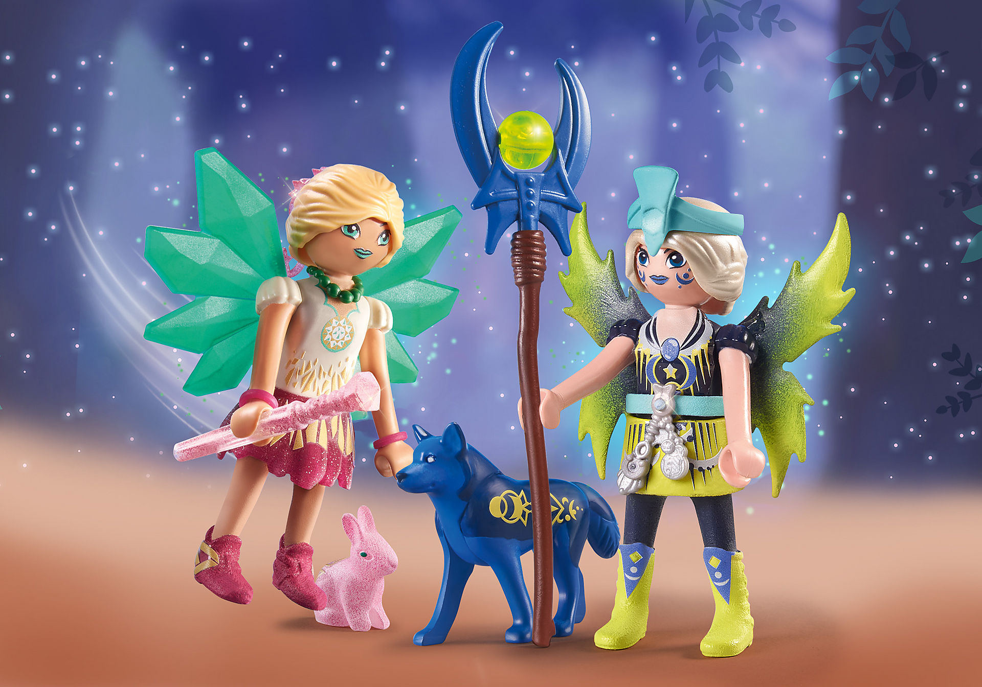 71236 Crystal y Moon Fairy con animales del alma zoom image1