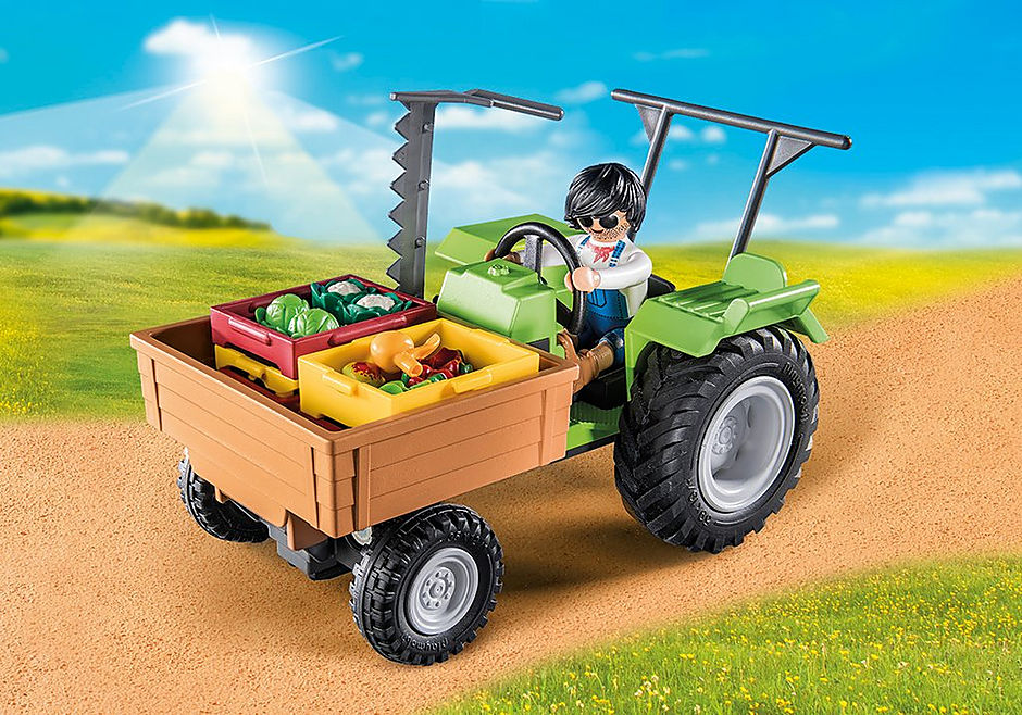 71249 Harvester Tractor with Trailer detail image 4