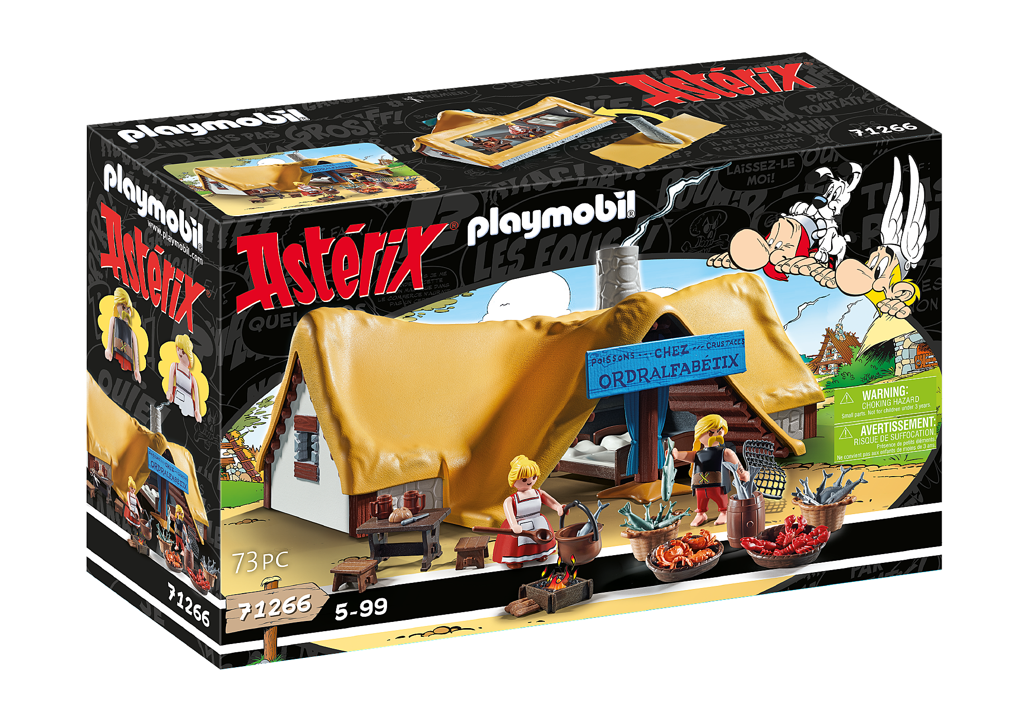 Set de Juego Playmobil Astérix La Cabaña de Ordenalfabetix 73