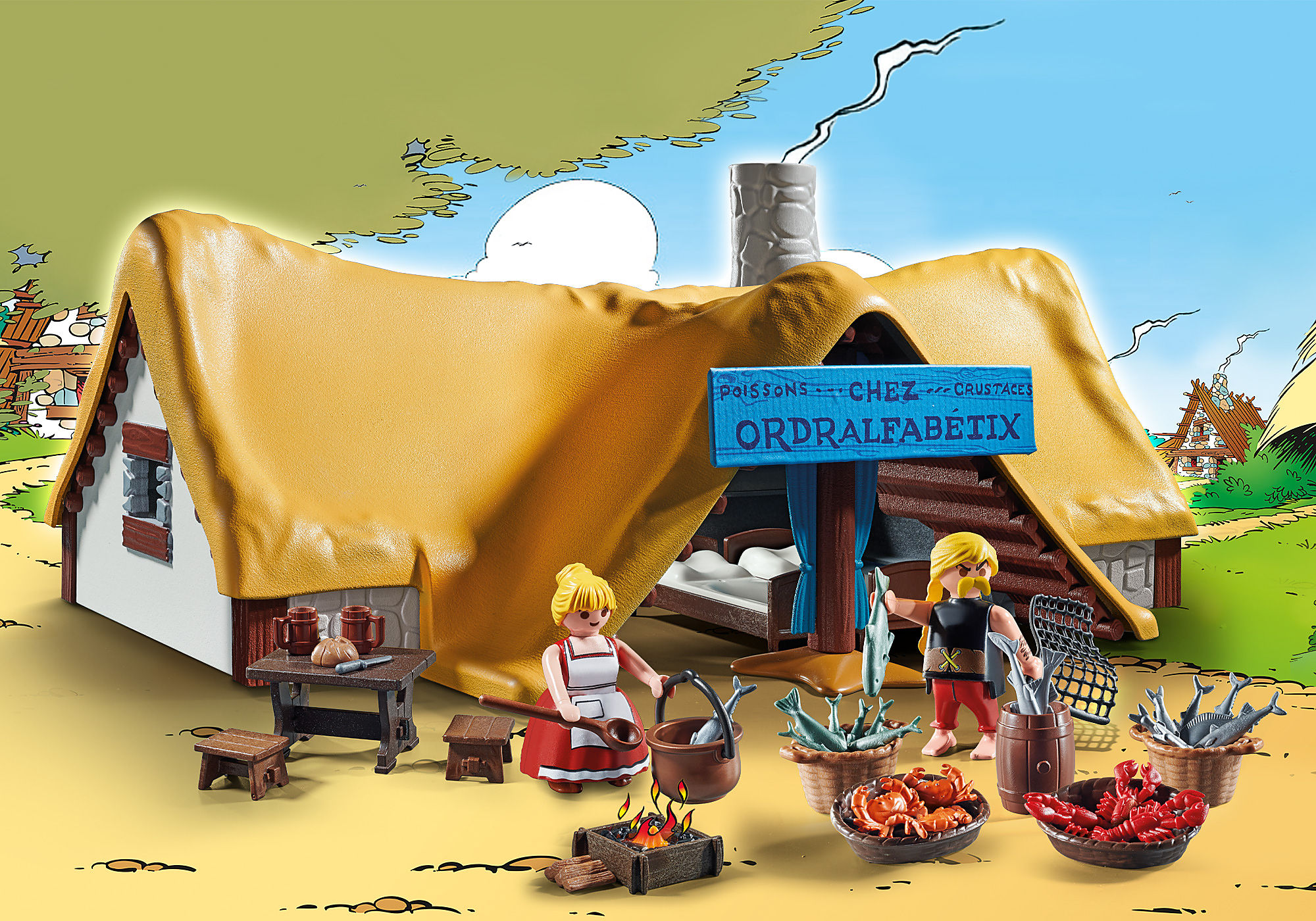 Exposition Playmobil ASTÉRIX avec collection de playmobil romain