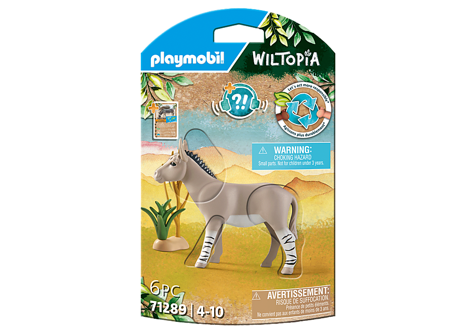 71289 Wiltopia -  African Wild Donkey detail image 2