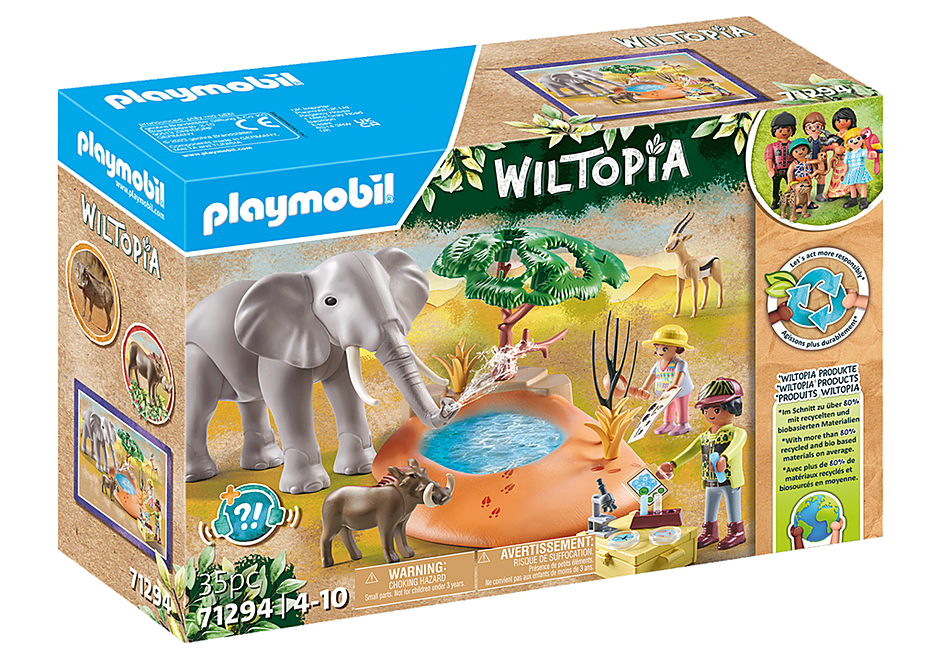 71294 Wiltopia - Elefante en la charca detail image 3