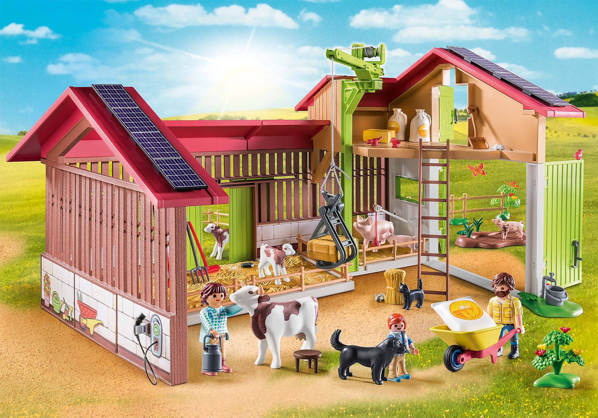 Playmobil® - Famille de chats avec femme et enfant - 71309 - Playmobil® La  vie à la ferme