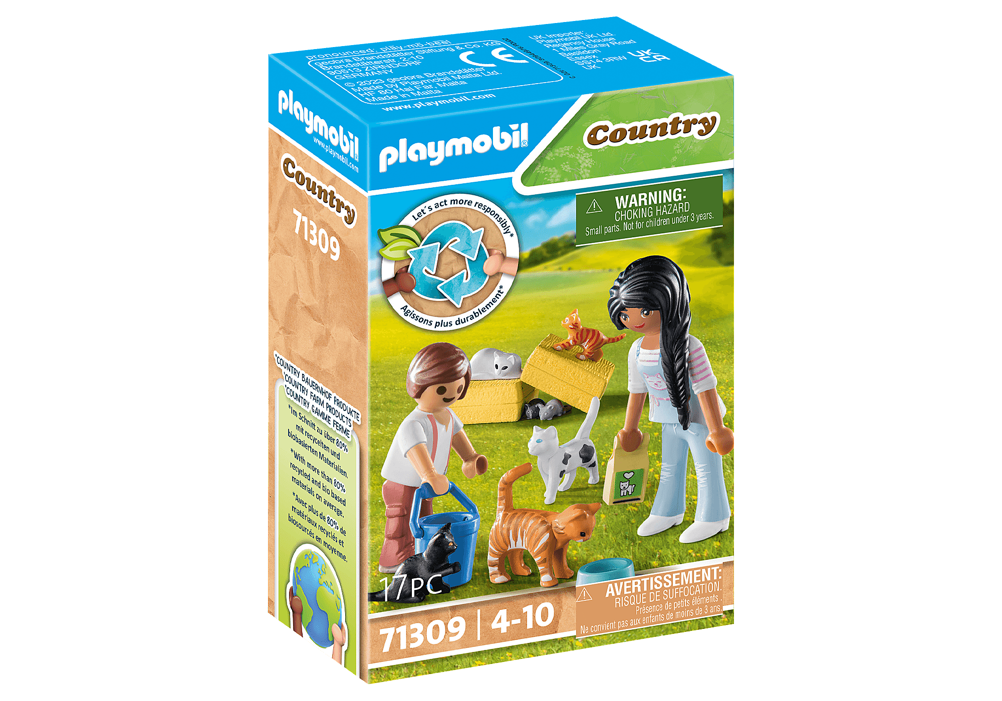 PLAYMOBIL CHATS CHATONS VETERINAIRE ANIMAUX LITIERE ARBRE A CHAT GATOS  KITTENS