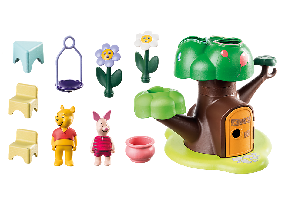 71316 1.2.3 & Disney: Winnie The Pooh & Piglet Casa del Árbol detail image 4