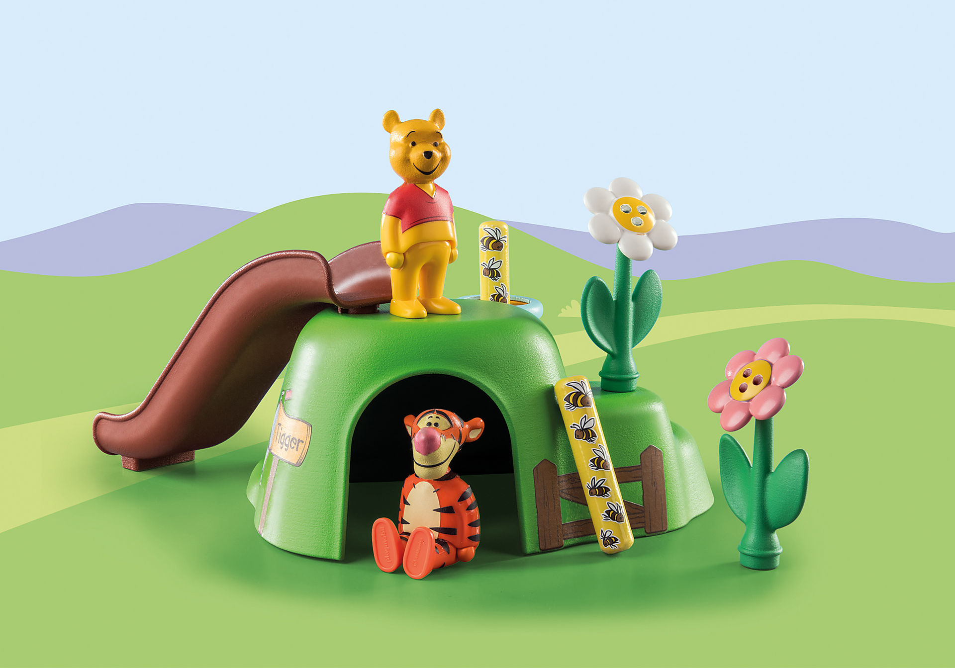 71317 1.2.3 & Disney: Winnie l'ourson et Tigrou avec jardin d'abeilles zoom image5