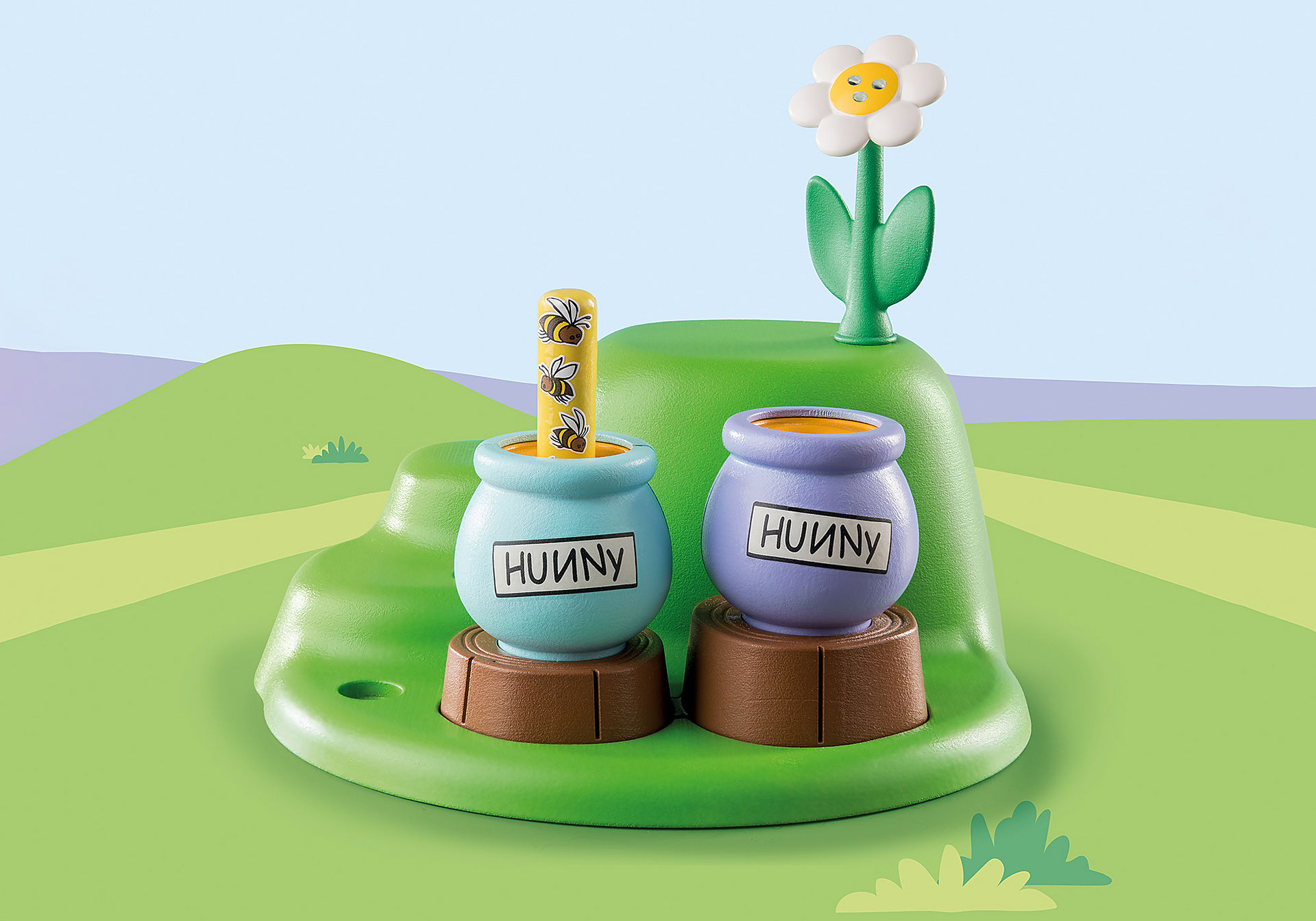 71317 1.2.3 & Disney: Winnie l'ourson et Tigrou avec jardin d'abeilles zoom image6