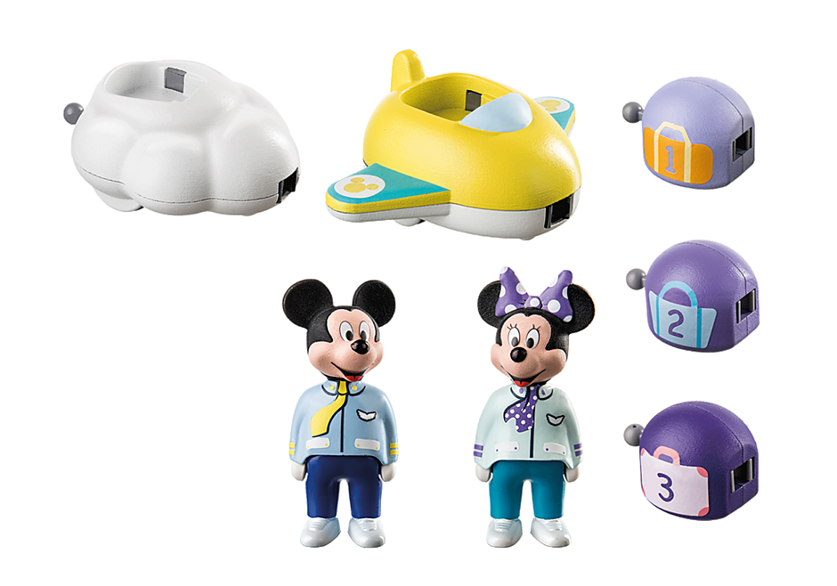 71320 1.2.3 & Disney: Mickey e Minnie Comboio Nuvem detail image 4