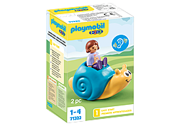 Playmobil 1.2.3 Agricultrice avec brouette et coq