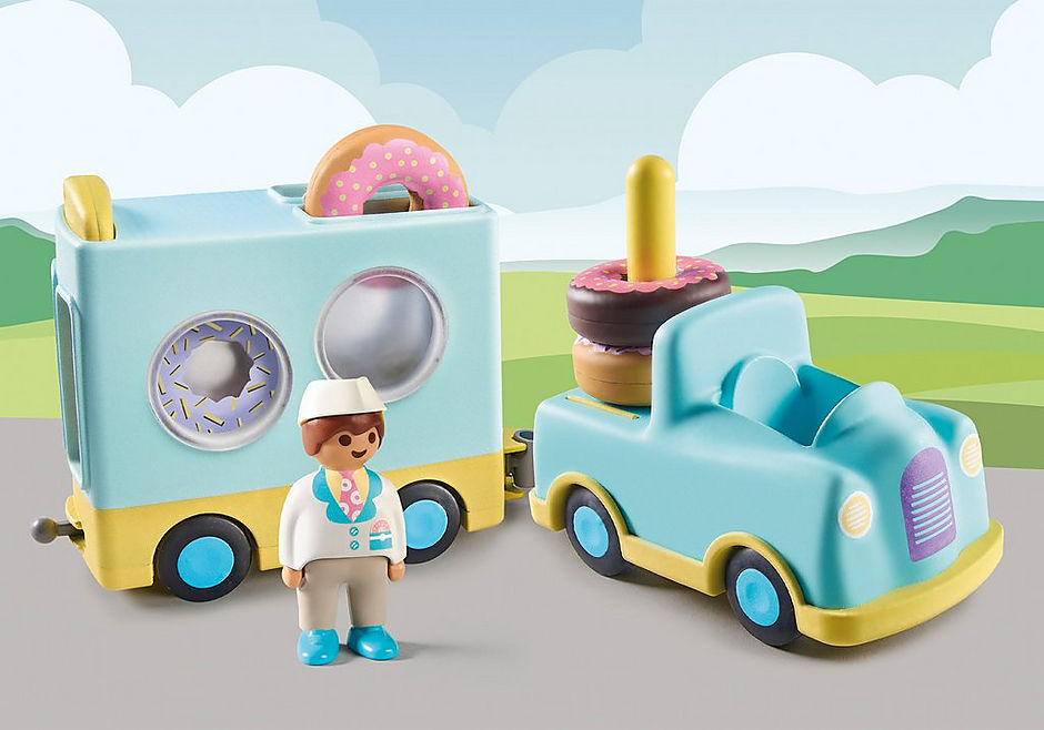 71325 1.2.3: Doughnut Truck with Stacking and Sorting Feature detail image 1