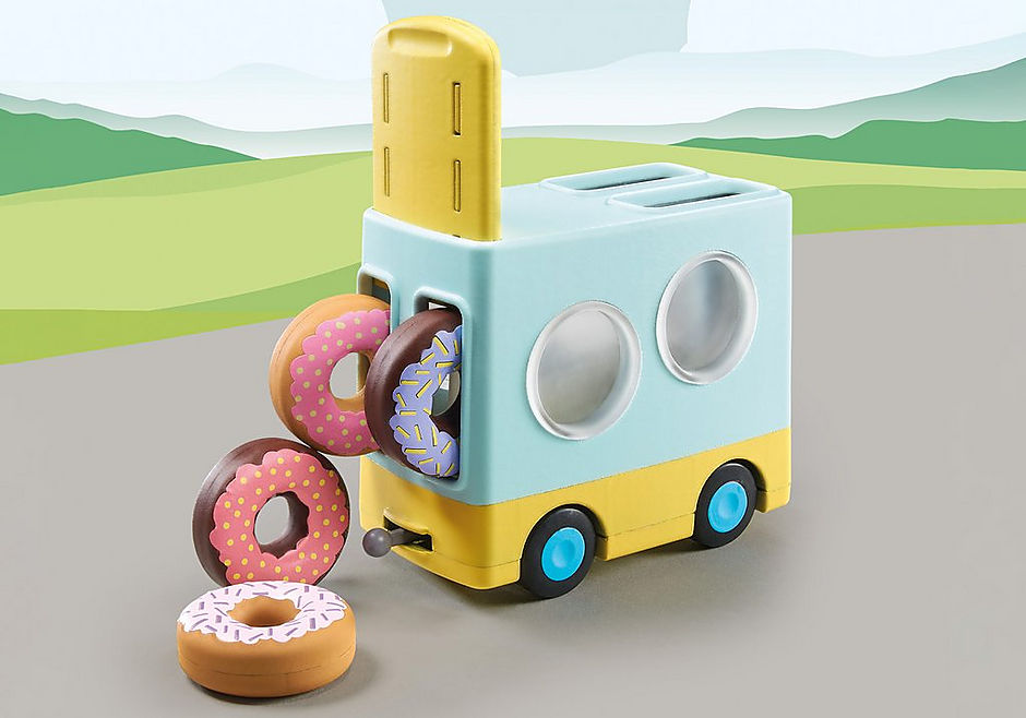 71325 1.2.3: Verrückter Donut Truck mit Stapel- und Sortierfunktion detail image 6