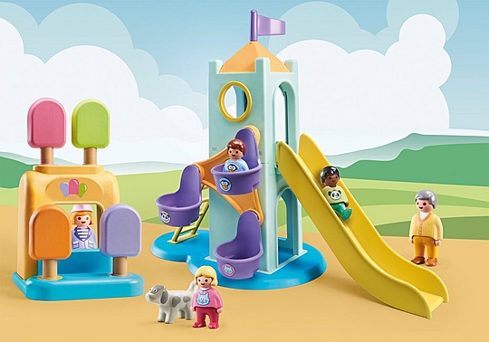 Playmobil 1 2 3 aire de jeux pour enfants 6748