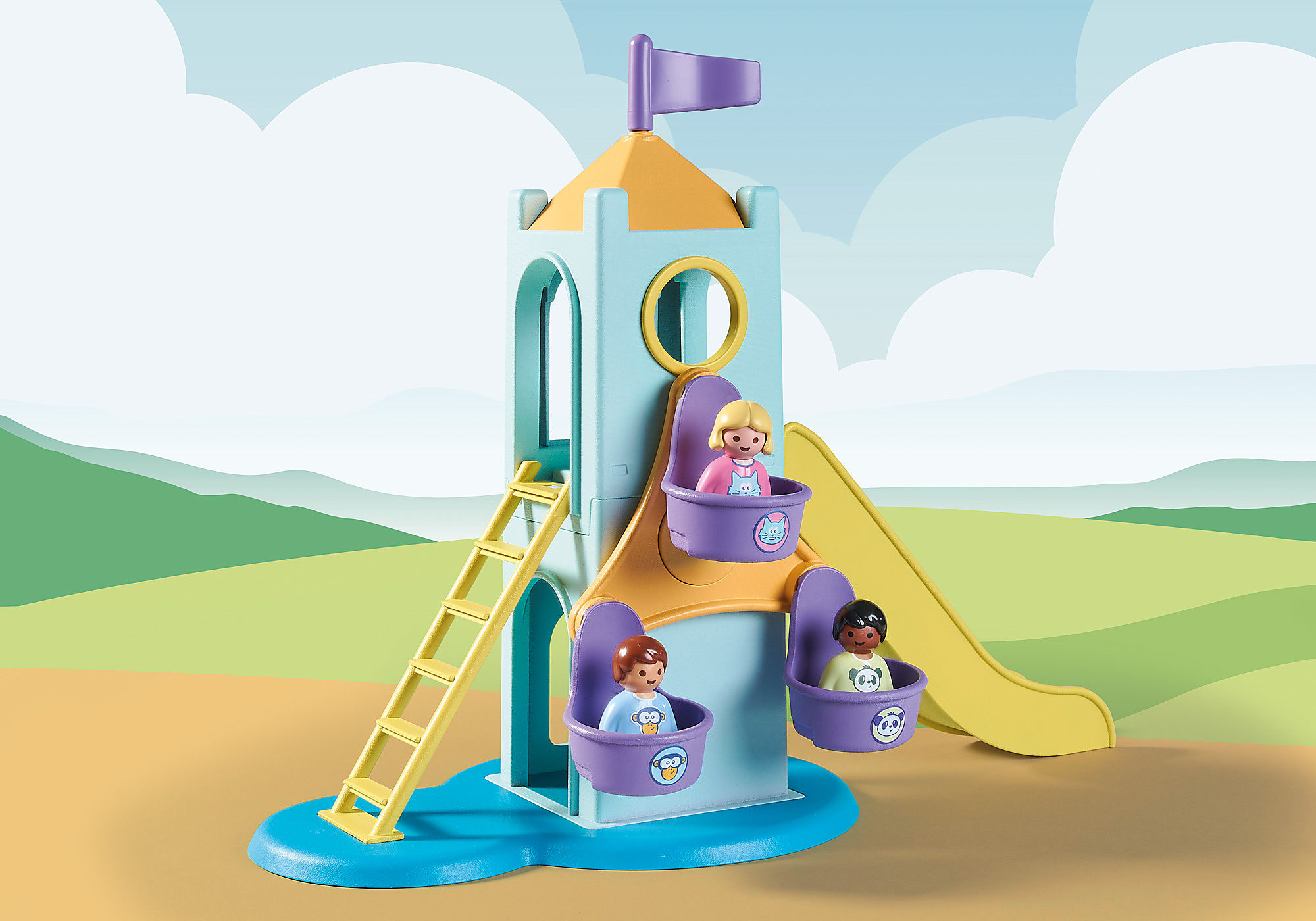 Playmobil 71326 - 1.2.3: Adventure Tower with Ice Cream Booth
