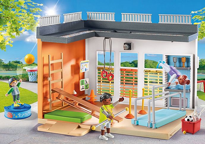 Spielspaß mit der Playmobil Turnhalle für die Schule