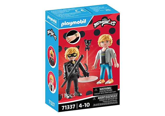 PLAYMOBIL Miraculous Cat Noir – Werde zum furchtlosen Superhelden!