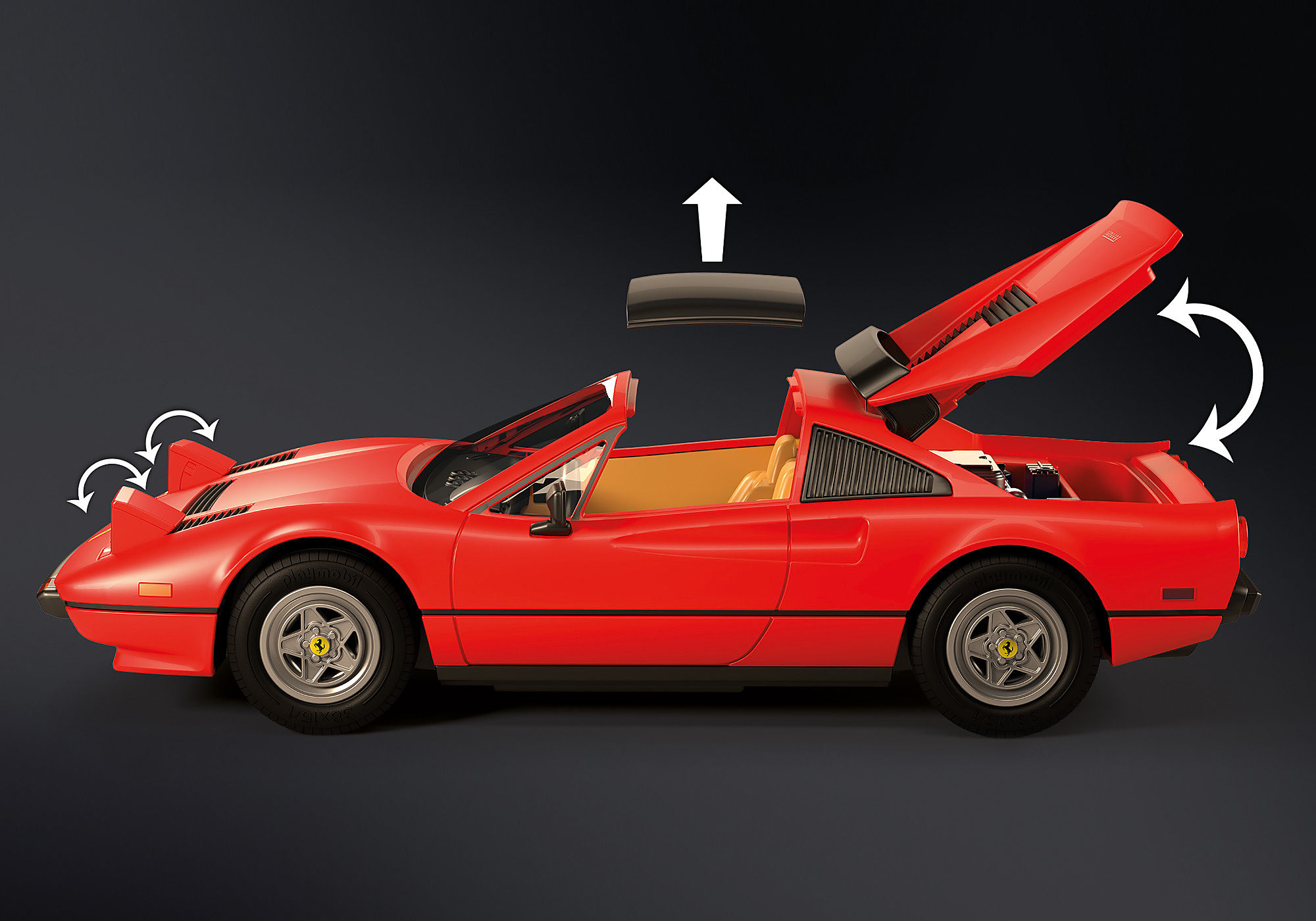 Playmobil 71343 Magnum, p.i. Ferrari 308GTS Quattrovalvole - avec Les  Personnages de la série : Thomas Magnum, T.C., Rick & Higgins - Modèle  Unique des années 80 - PlaymoPourLesGrands - Dès 5 Ans : : Jeux et  Jouets