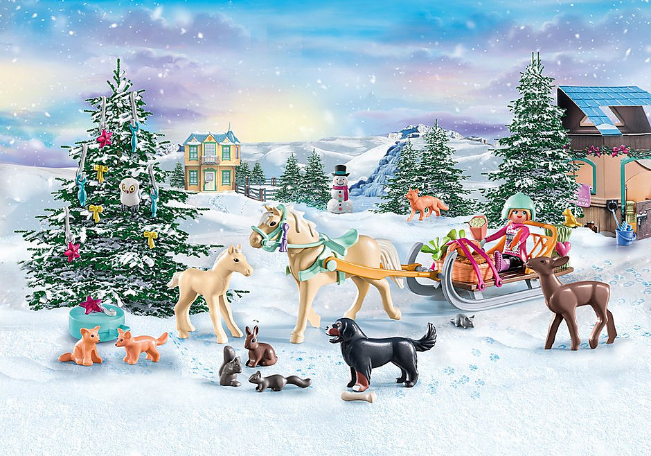 71345 Adventskalender Hästar: Slädfärd i juletid detail image 2