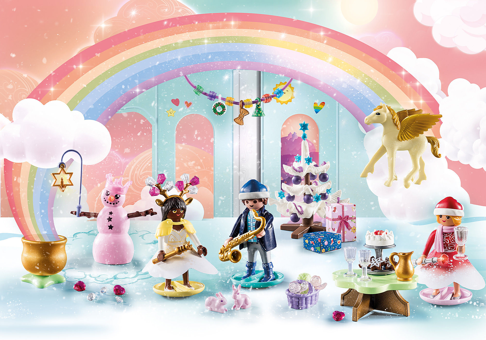 Calendrier de l'avent Arc-en-ciel - Playmobil Princesse 71348 - La