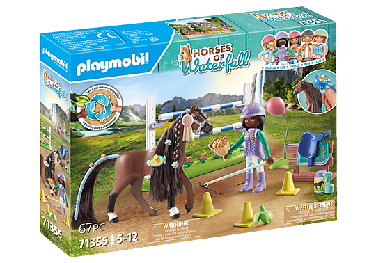 PLAYMOBIL Horses of Waterfall 71355 Salto de Caballos con Zoe y