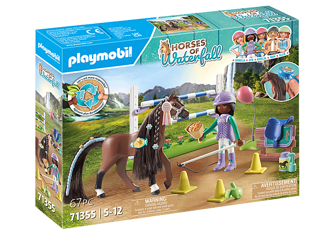 PLAYMOBIL Pferd mit Haaren für das Turnierabenteuer!