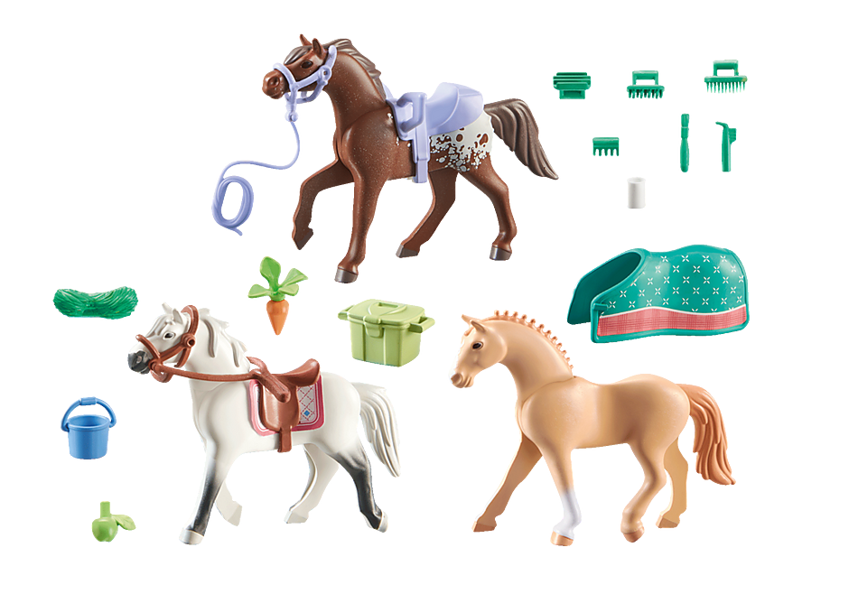 71356 Tre hästar: En Morganhäst, en Quarterhäst och Shagya-arab detail image 4