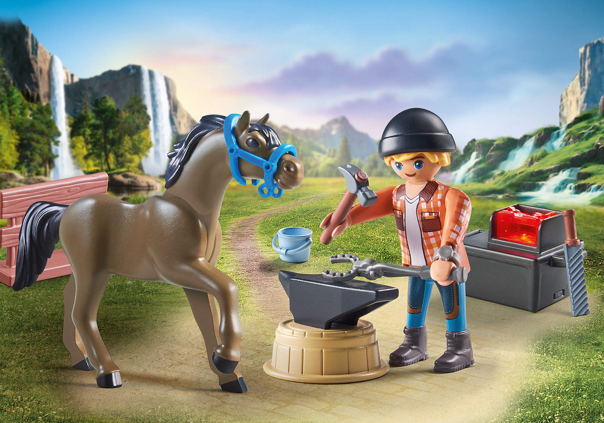 Buy Playmobil Horses of Waterfall Waterfall Ranch (71351) cheaply