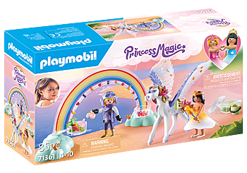 Pegasus und Regenbogenwelt für kleine Träumer