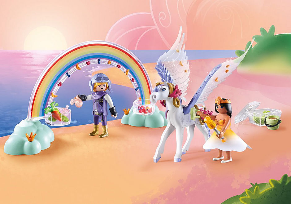71361 Himmlischer Pegasus mit Regenbogen detail image 1