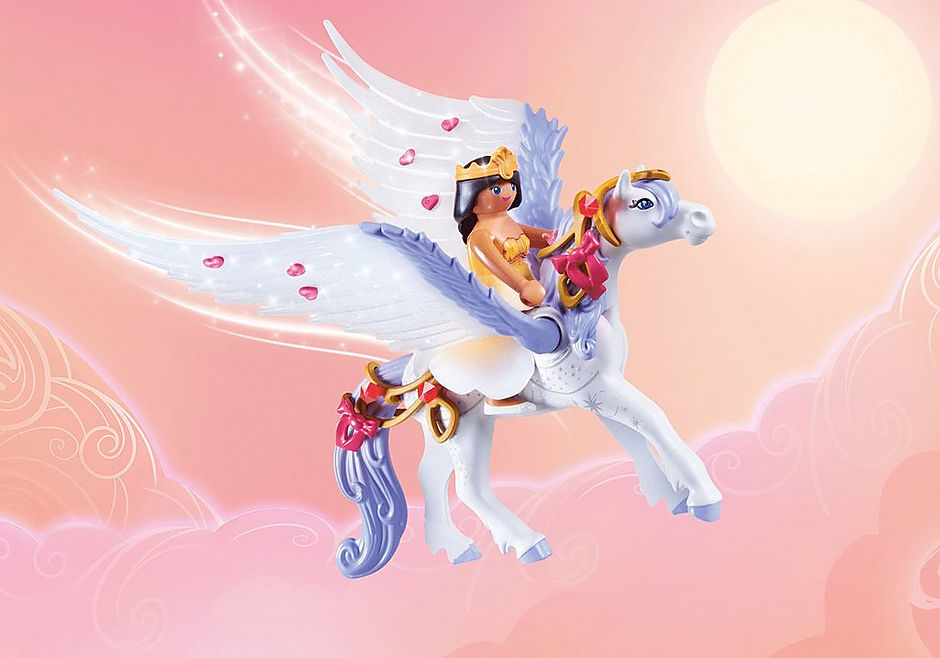 71361 Himmlischer Pegasus mit Regenbogen detail image 4