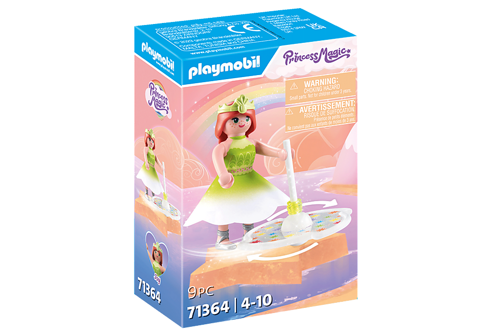 71364 Rainbow Spinning Top with Princess detail image 3