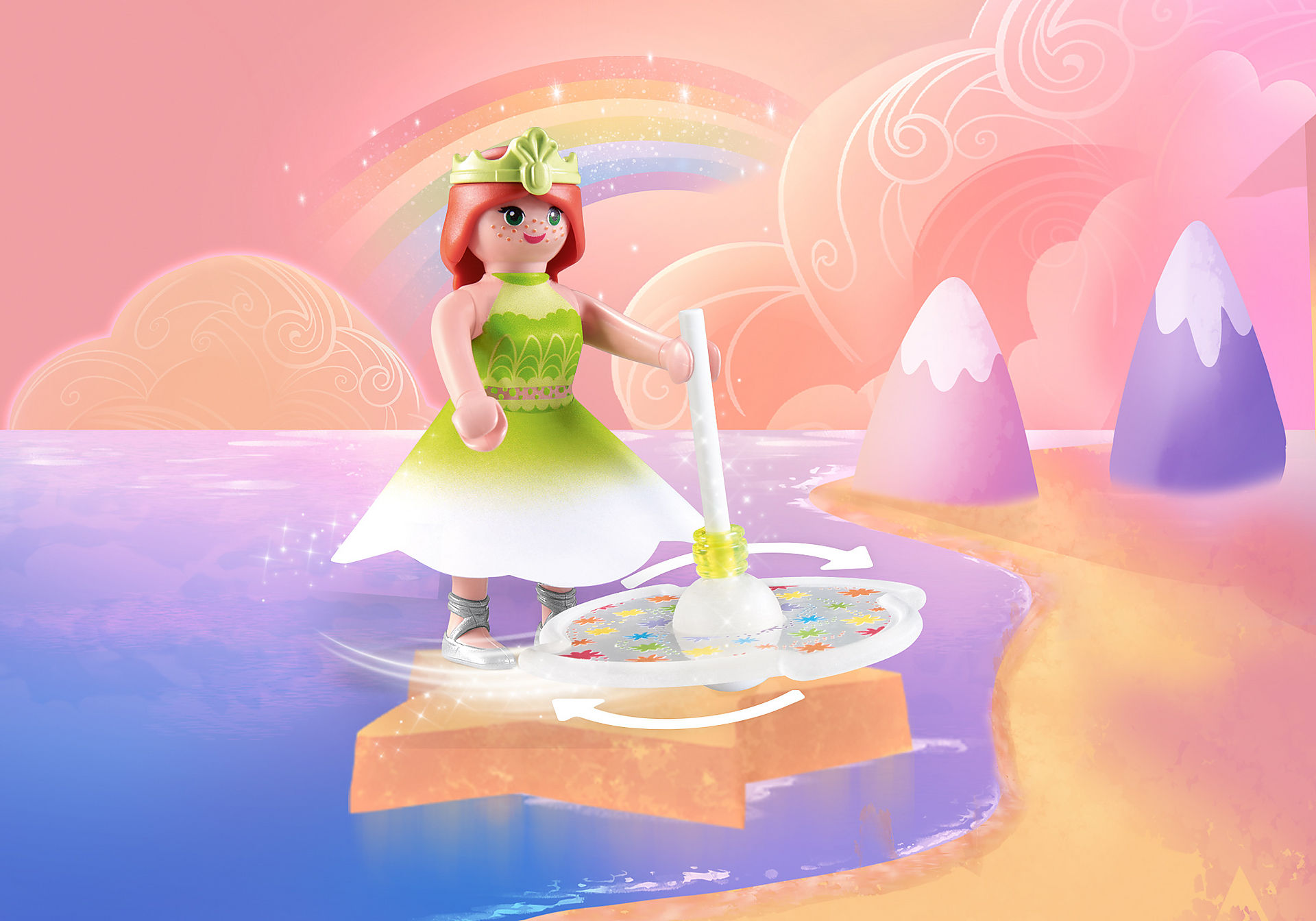 71364 Rainbow Spinning Top with Princess zoom image1