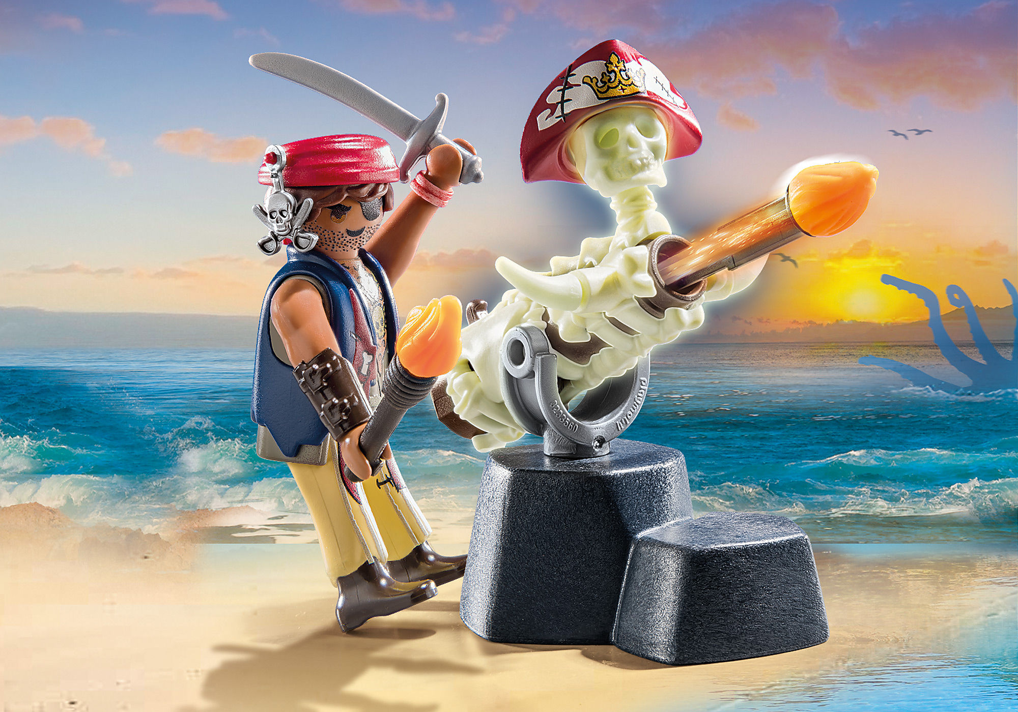 Playmobil Pirates 70273 Capitaine pirate et soldat