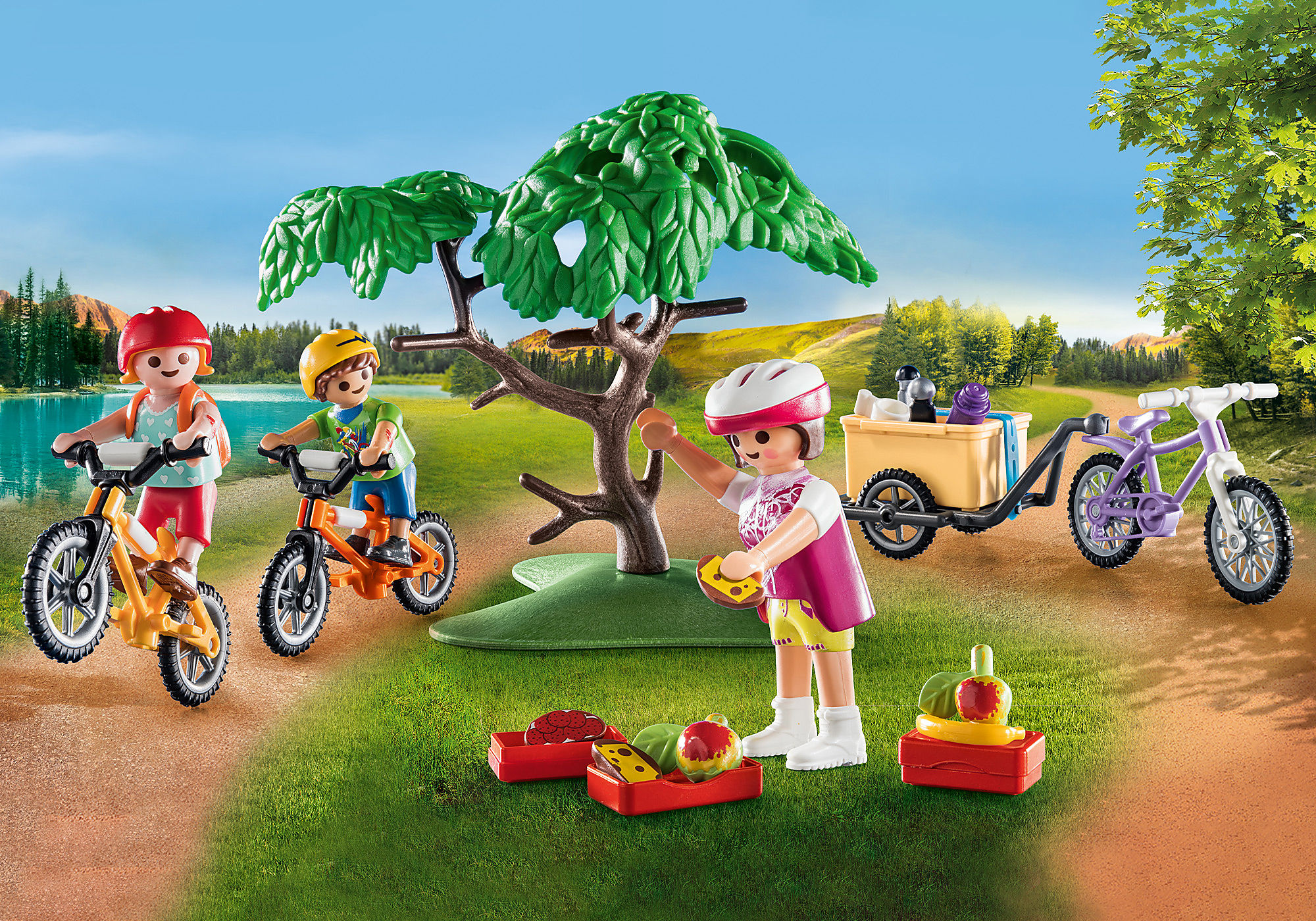  Playmobil Family Bicycle : Toys & Games