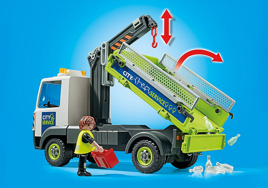 71431 Lastbil med container til genbrugsglas detail image 6