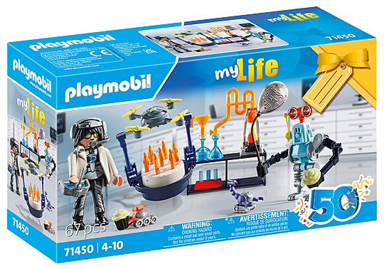 Researchers with robots 71450 PLAYMOBIL
