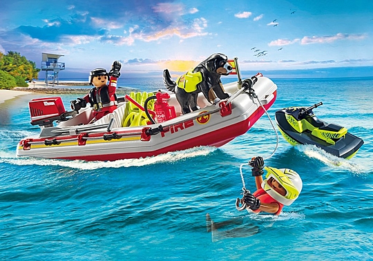 Bateau pompier playmobil sales
