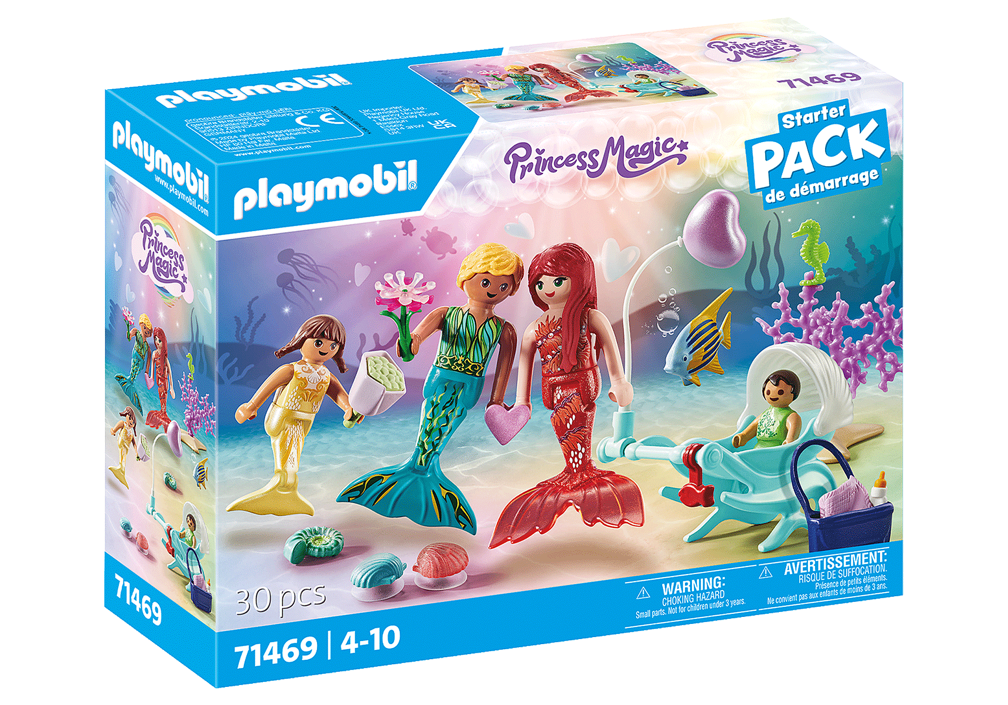 Playmobil Princess Magic 71446 pas cher, Sirènes et décorations de