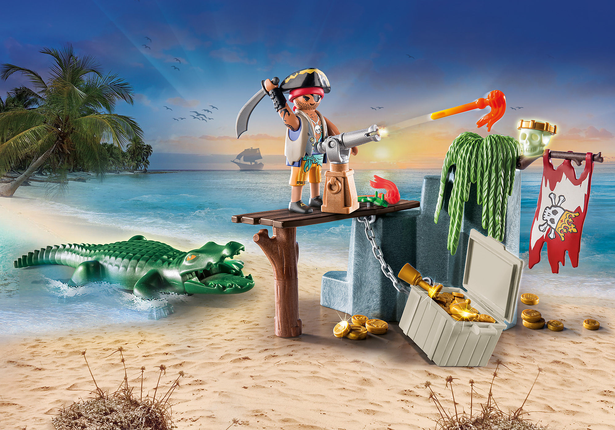 71254 - Playmobil Pirates - Starter Pack Pirate et barque Playmobil : King  Jouet, Playmobil Playmobil - Jeux d'imitation & Mondes imaginaires