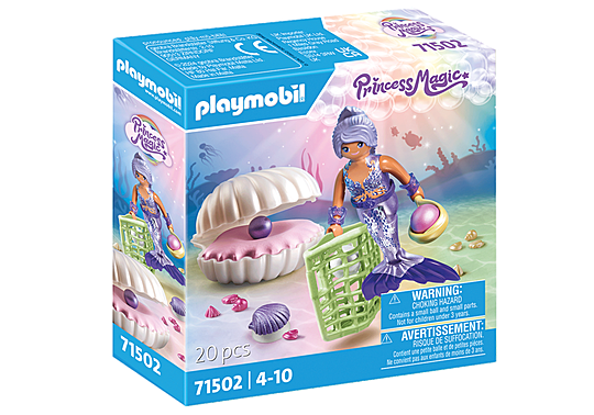Mermaid with Pearl Seashell Mermaid with Pearl Seashell