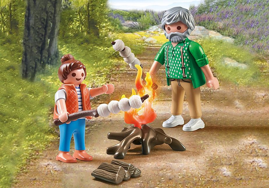 Playmobil campsite with fire sales