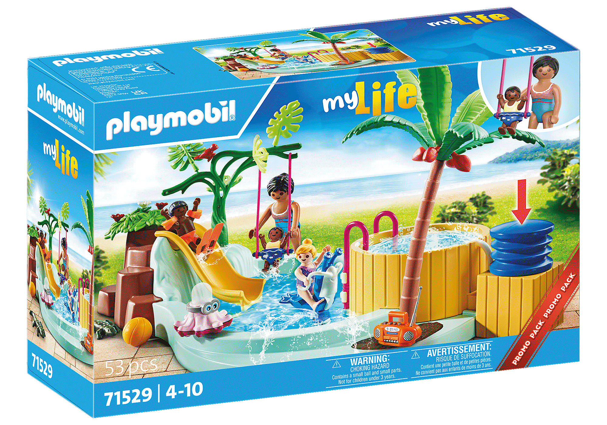 Playmobil Family Fun Piscina con Accesorios