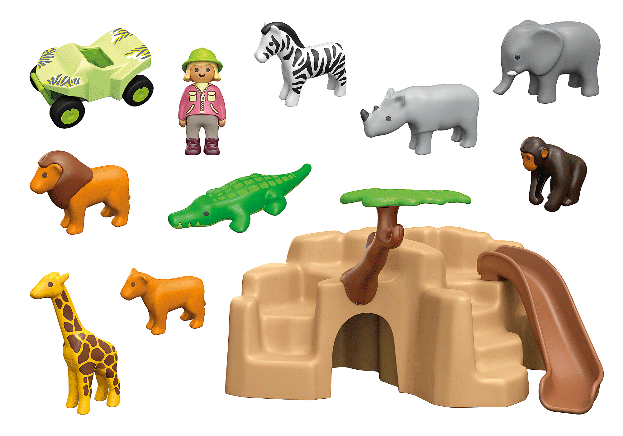 Jeu enfant Playmobil 123 animaux savane - Playmobil