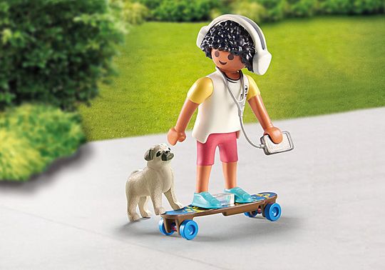 Skateboarder with Dog Skateboarder with Dog