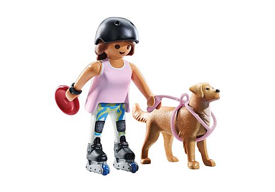 Inlinerin mit Retriever Inlinerin mit Retriever