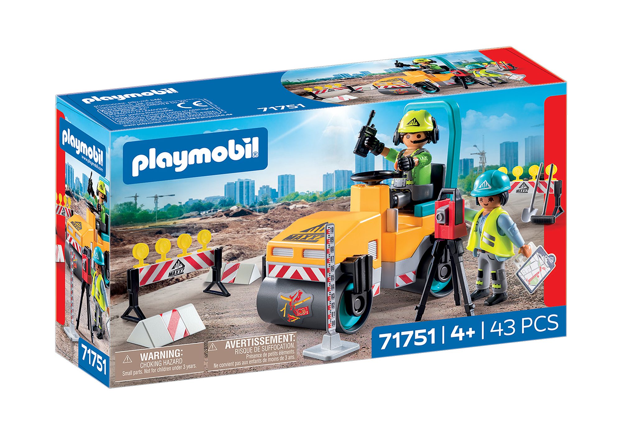 PLAYMOBIL City Action 70742 Chantier avec Camionnette A partir de 4 Ans PLAYMOBIL City Action 70742 Chantier avec Camionnette A partir de 4 Ans