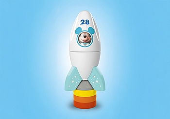 Let Mickey peek through the rocket window