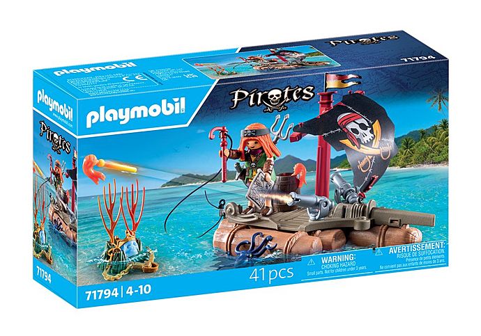 Erlebe das PLAYMOBIL Piratenfloß mit Schatz
